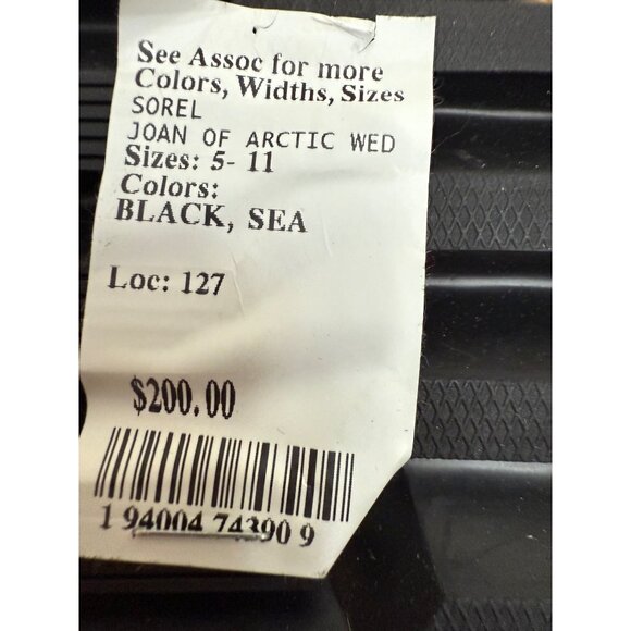 Sorel Women's Joan of Arctic Wedge III Chelsea boot in black waterproof full-gra - Picture 5 of 8